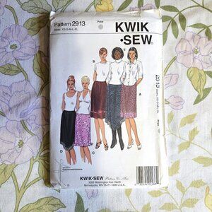 Vintage 2000 Sewing Pattern UNCUT Kwik Sew Size XS-S-M-L-XL